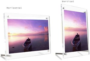 Khung Ảnh Acrylic 8X10 Khung Nhìn Nổi Độ Dày 3MM + 3MM Khung Ảnh Rõ Ràng Màn Hình Không Khung Để Bàn Tự Đứng - Product Image 4