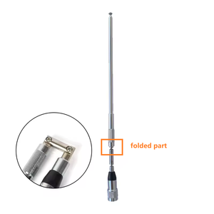 Antena de Radio Bidireccional Flexible SCBXZ Telescópica para TV, 144/430MHz, 2.5dBi, 170/450mm, TNC SMA-Macho - Product Image 2