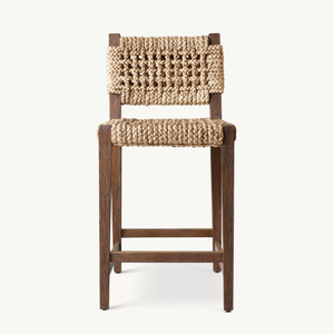 Nouveau design de mobilier de salle à manger en bois, tabourets de <span class=keywords><strong>bar</strong></span> en corde de <span class=keywords><strong>style</strong></span> rural - Product Image 2