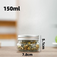Bocaux en verre de conservation de 1 litre avec couvercles hermétiques et anneaux, bouteilles de fermentation et de mise en conserve, bocaux Mason à large ouverture