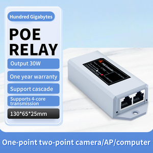 Extensor Gigabit PoE de 30W 48V, Ethernet 802.3at/bt, 1/2 Puertos, Alimentación Extendida, Repetidor PoE 10/100/1000 Ethernet 48V, Switches de Red - Product Image 2