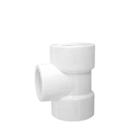Raccord en T en PVC 20mm-110mm Blanc/Gris PN10 PN16 Basse Pression Surface Lisse Réducteur Égal pour Système de Plomberie d'Alimentation en Eau