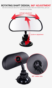 ACP-600 phổ biến cốc hút phổ bé xe gương chiếu hậu 360 xoay điều chỉnh góc rộng xe nội thất gương chiếu hậu - Product Image 4