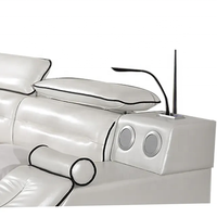 Chambre à coucher moderne lit multifonctionnel avec massage lit double design avec rangement
