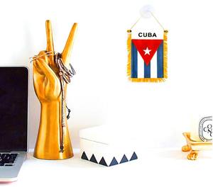 Bandera Cubana Personalizada de 4 x 6 Pulgadas para Colgar en la Ventana, Mini Banderas Cubanas para Coche, Decoración para el Espejo Retrovisor - Product Image 5