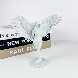 Scultura in Resina di Angelo 14,8cm, Decorazione per la Casa, Figura Artistica, Regalo Artigianale - Product Image 2