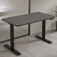 Table de bureau électrique silencieuse en bois AOR, réglable en hauteur, double usage assis-debout, pour ordinateur, couleurs personnalisables