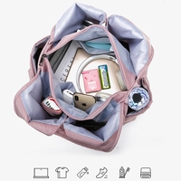 Grand sac de sport en nylon pour femmes, sac à main léger pour le sport et les voyages, sac de sport surdimensionné, sac de transport pour l'entraînement