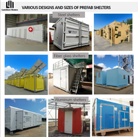 Abri préfabriqué industriel en panneaux sandwich pour atelier, entrepôt extérieur, centre de contrôle, bureau et surveillance météorologique