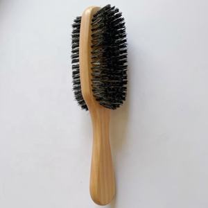 <span class=keywords><strong>Brosse</strong></span> à cheveux rectangulaire compacte en bois écologique, <span class=keywords><strong>double</strong></span> <span class=keywords><strong>face</strong></span>, poils durs et doux, 360 <span class=keywords><strong>Wave</strong></span>, ionique et laser, pour usage domestique - Product Image 2