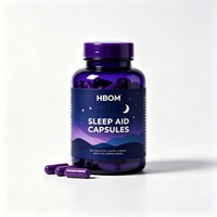 Capsules de Soutien au Sommeil à Marque Blanche Sans Mélatonine, à Base de Théanine Végétale et de Glycinate de Magnésium, Capsules Végétariennes pour le Sommeil, OEM ODM