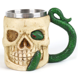 Mugs à bière en acier inoxydable <span class=keywords><strong>Serpent</strong></span> 2026, Tasse à café <span class=keywords><strong>Serpent</strong></span> Vert personnalisée, Décoration de bar à bière, Mug figurine <span class=keywords><strong>serpent</strong></span> - Product Image 1
