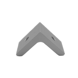 Accessoires pour profilés en aluminium Fente d'oxydation argentée <span class=keywords><strong>30X30</strong></span> Angle de 90 degrés Support de coin de transition - Product Image 5