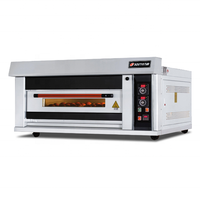 Four électrique commercial NFD-20FI 380V, 1 niveau, 2 plateaux, en acier inoxydable, thermostat réglable, minuteur intégré, température réglable, pour boulangerie