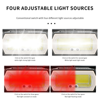 Lampe frontale LED COB rechargeable à capteur de mouvement avec affichage de la puissance, torche frontale mains libres étanche pour le camping, la pêche et les activités de plein air