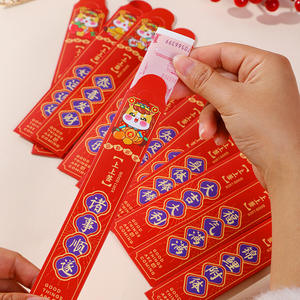 Caja Sorpresa de Sobres Rojos del Sorteo del Año del Caballo, 12 Piezas, Accesorio de Regalo para el Festival de Primavera - Product Image 3