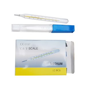 Thermomètre clinique à mercure pour aisselles, mesure de la température corporelle pour adultes, enfants et bébés - Product Image 2