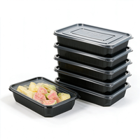 Boîtes de préparation de repas YANGRUI personnalisées avec logo, en PP, 47 oz, boîtes à bento pour plats à emporter avec couvercle, pour les repas à emporter, la livraison de nourriture