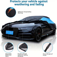 Housse de voiture PEVA directe usine avec doublure en coton, design bicolore, imperméable pour extérieur, universelle