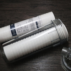 10-Inch Grooved Pp Cotton Filter Cartridge 1 Micron For <b>Water</b> Purifier And <b>Dispenser</b> High Quality Material - Product Image 1