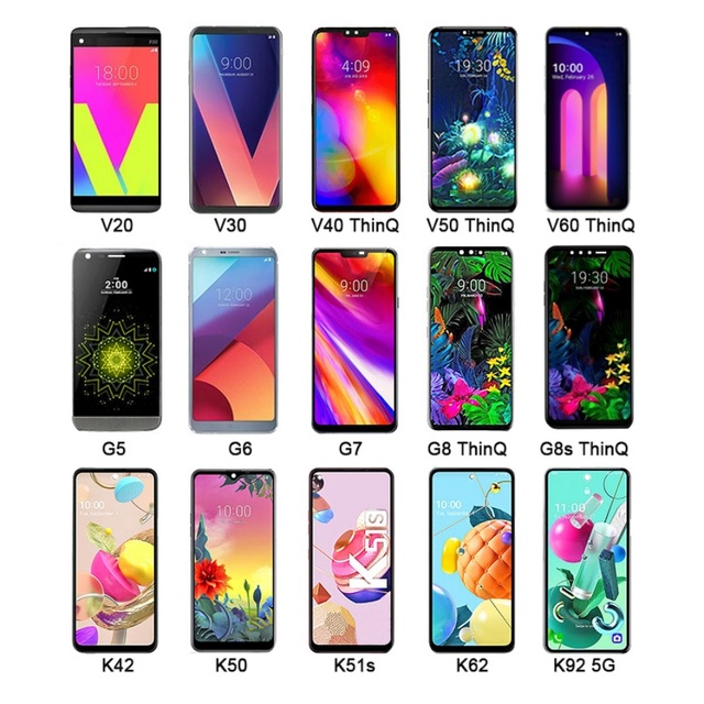 Ecran De Telephone for lg V40 V50 Thinq V50s v60 Velvet Wing 5g G7 G8 Thinq K11 K12 K41s Replacement Phone Lcd Screen Display