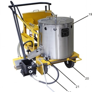 Máquina para Marcar Líneas Viales en Oferta, Buen Precio de Fábrica, Máquina Termoplástica para Marcar Carreteras - Product Image 3