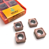 SRUIPU SNMX1205ANN-GM SNMX1205 Plaquettes de fraisage en carbure double face avec revêtement PVD pour CNC, personnalisables OEM, pour fraise carrée CNC