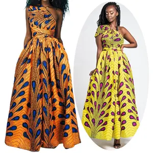 African Clothing Dashiki Outfit Bridal Attire Traditional Costume Long Stylish Ankara Dresses Wedding Clothes Party Dress