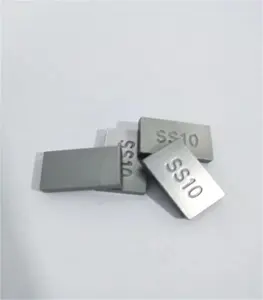 Pisau pemotong batu mendukung OEM ujung SS10 karbida Tungsten YG8 YG8C berbentuk persegi panjang