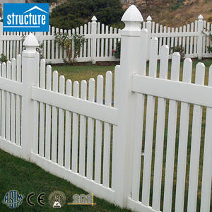 Clôture en cèdre facile à installer Clôture blanche en PVC pour fêtes japonaises - Product Image 5