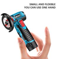 Mini meuleuse d'angle électrique DIY sans fil 12V avec batterie au lithium, interrupteur coulissant 76mm, machine de polissage et de découpe, moteur sans balais