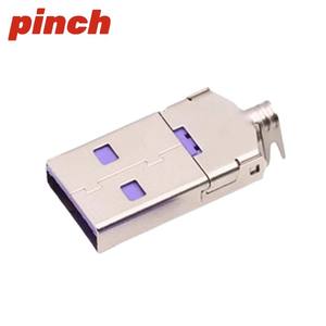 Conector USB 2.0 5A Macho AM Tipo Soldadura Huawei Morado, Juego de 3 Piezas con Carcasa - Product Image 2