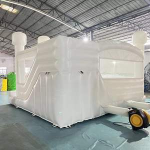 <span class=keywords><strong>Château</strong></span> gonflable blanc <span class=keywords><strong>de</strong></span> qualité commerciale pour jeux en plein air, trampoline gonflable pour enfants, décoration <span class=keywords><strong>de</strong></span> mariage, location commerciale - Product Image 4