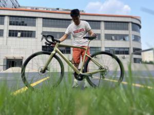 Bici da <span class=keywords><strong>strada</strong></span> <span class=keywords><strong>Super</strong></span> Gravel bici da <span class=keywords><strong>strada</strong></span> in carbonio 700c 45C vendite calde per la <span class=keywords><strong>strada</strong></span> di allenamento da corsa - Product Image 6