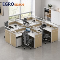 EGROspace Cloison de bureau personnalisée, Poste de travail, Tables de centre d'appels, Cloison de bureau en bois