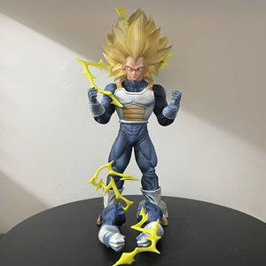 Figurine Anime GK <span class=keywords><strong>Super</strong></span> <span class=keywords><strong>Saiyan</strong></span> 3 Vegeta de 30 cm avec bras interchangeables et effet de foudre, modèle de collection, jouet, cadeau - Product Image 6