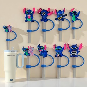 Decoración de Pajitas de Silicona con Personajes de Dibujos Animados, Diseño de Labubu <span class=keywords><strong>Stitch</strong></span>, Impresión 3D, Desechable, <span class=keywords><strong>para</strong></span> Uso en Bares - Product Image 5
