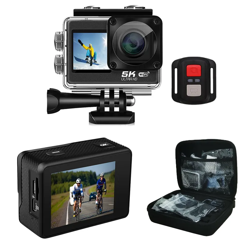 5K G Pro Type Actie Camera Fiets Motorhelm Cam Video Schieten Stabilisator Onderwater Wifi Anti-Shake 4K Vlog Camera