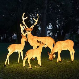 Fiberglass Deer <strong>Lamp</strong> Suitable for Outdoor Park and Scenic Area Landscape Lighting - Product Image 1