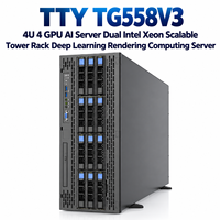 Server AI TTY TG558V3 4U 4 GPU Dual Intel Xeon Scalable Tower Rack untuk Deep Learning, Rendering, dan Komputasi