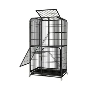 3 Layers Tube Pet Breeding Cage Veterinary Cat Cages Custom Logo Carton Solid Sustainable Large Cats Cage for Sale