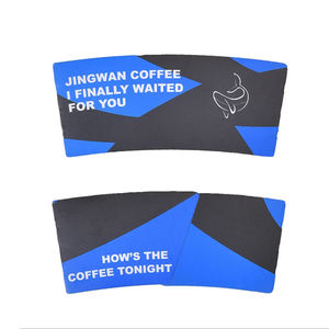 Heißgetränkebecher mit individuellem Logo, Becherhülle für 12oz 16oz 20oz 22oz, rutschfeste, wärmeisolierende Papierbecherhülle für Milchtee und Kaffee - Product Image 6