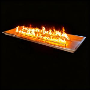 आउटडोर फायर पिट टेबल के लिए 74 इंच स्टेनलेस स्टील बड़ा आयताकार गैस फायर पिट बर्नर किट सिस्टम - Product Image 3