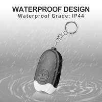 Security Personal Protection Devices 125dB High Sensitivity Self Defense Alarm Keychain Rechargeable Lithium Battery Emergency
