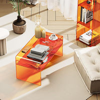 Table d'appoint en acrylique pour la maison, style nordique, pour chambre, coin canapé, ou fenêtre en baie