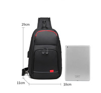 Nouveau sac de poitrine pour hommes grande capacité épaule Messenger loisirs bureau ordinateur sac à coque dure