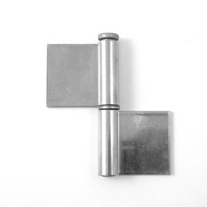 Bisagra de soldadura de acero inoxidable AISI 304 Alas planas con pasador extraíble 71x80 Espesor 2,0 Pin 7,8" - Product Image 3