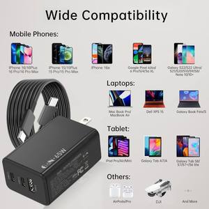 Cargador USB C de 65W para Drones DJI Neo Air 3S Mini <span class=keywords><strong>4K</strong></span> Mini 2 SE Avata 2 Mavic 3, MacBook, Laptop, Steam Deck, Cargador Rápido PD GaN de 65W - Product Image 4