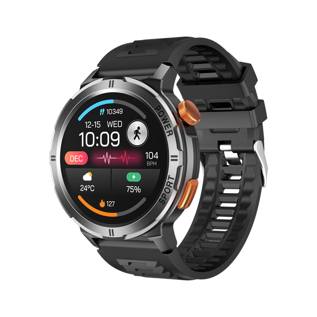 Metal Bezel 466*466 1.43 Inch Touch Large Screen M52 AMOLED Screen Smart Watch Waterproof IP68 Blood Oxygen BT Music Call CE