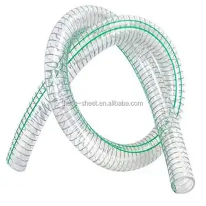고품질 유연한 PVC 호스 스틸 와이어 호스 물 흡입 호스 최고의 가격의 플라스틱 튜브